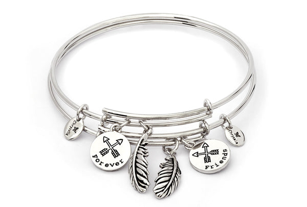 Forever Friends Expandable Bangle Set