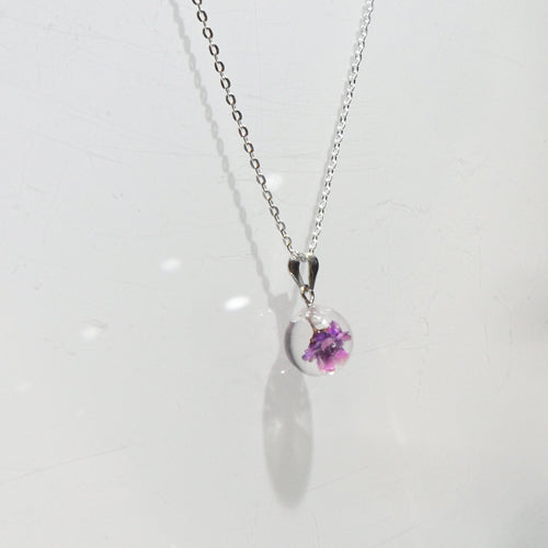 BOTANIGEM Dew Drops Necklace Purple