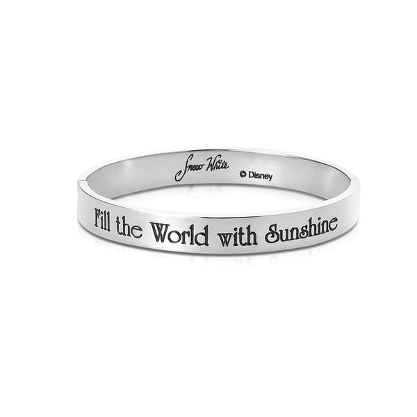 Princess Snow White Bangle White Gold