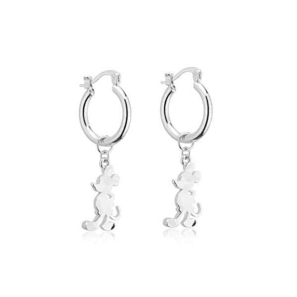 DISNEY 100 MICKEY MOUSE CHARM HOOP EARRINGS