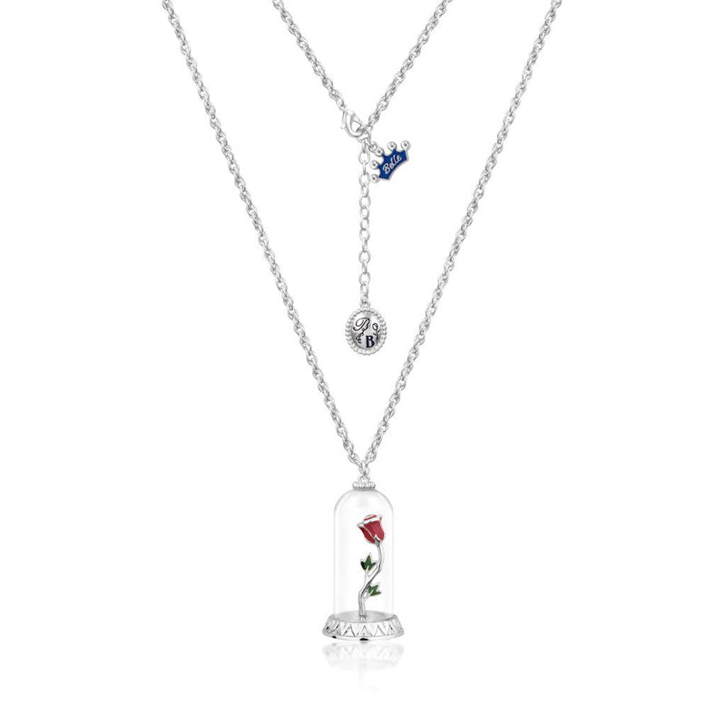 Enchanted Rose Necklace White Gold