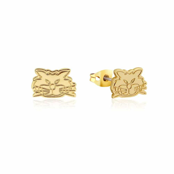 Lucifer Stud Earrings Yellow Gold