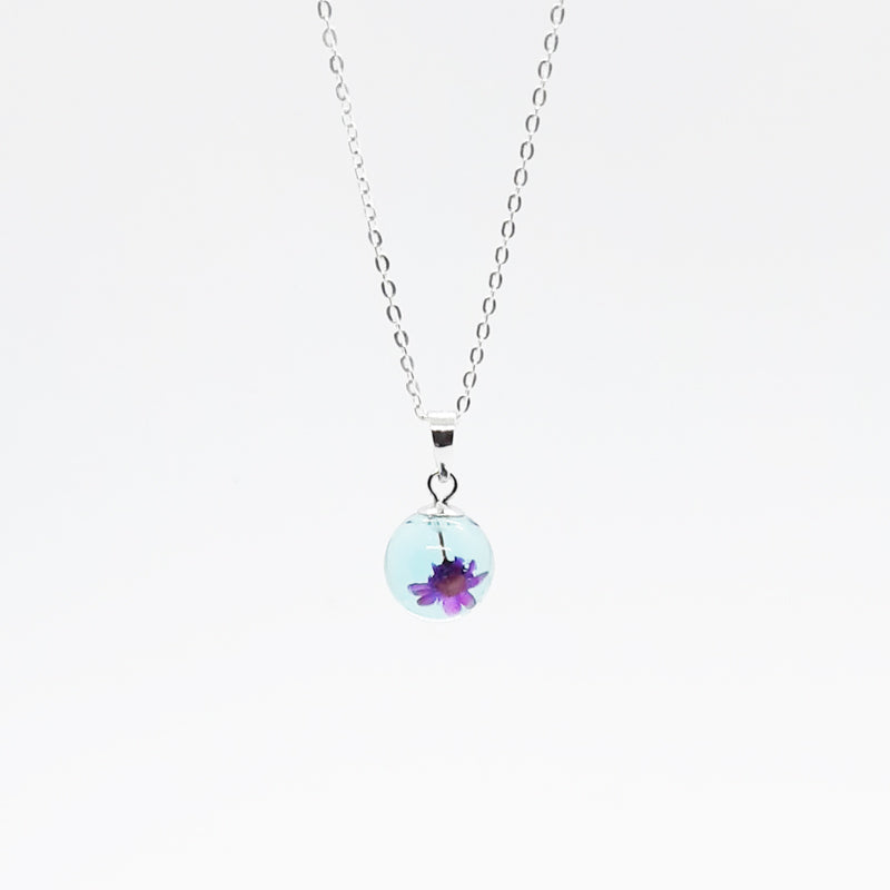 BOTANIGEM Dew Drops Necklace Aqua