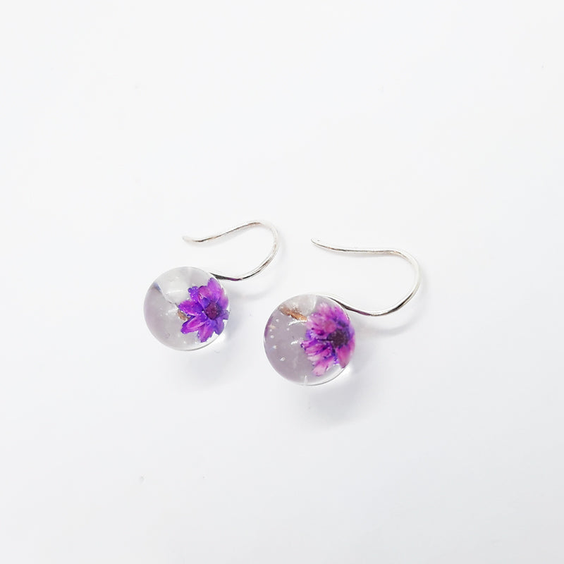 BOTANIGEM Daisy Dew Earrings Purple