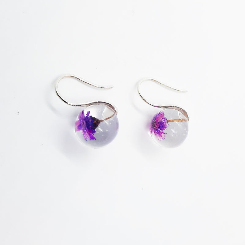 BOTANIGEM Daisy Dew Earrings Purple
