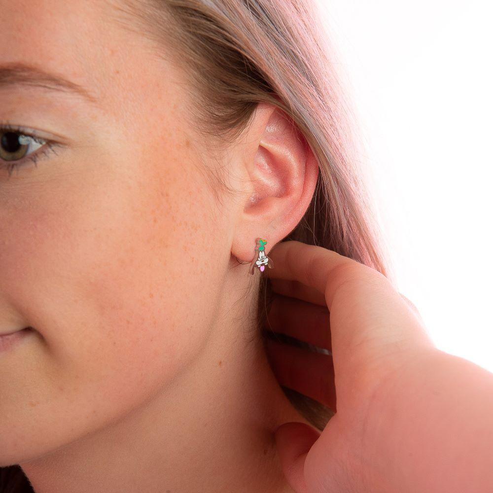 Disney ECC Goofy Enamel Stud Earrings