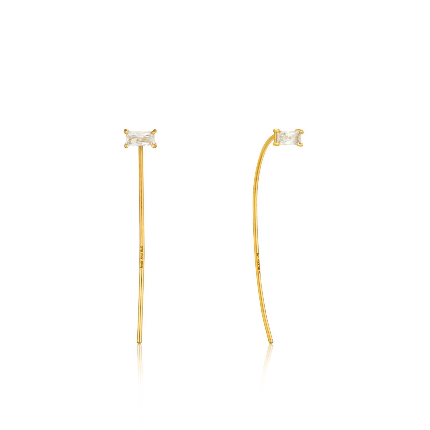 Gold Glow Solid Drop Earrings