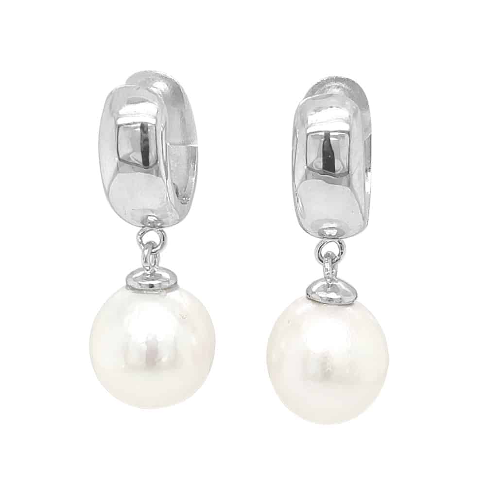 Fresh Water Pearl Huggie Earrings