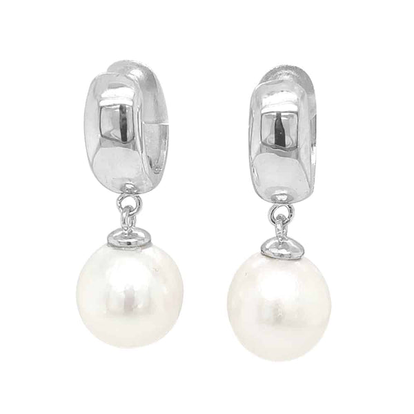 Fresh Water Pearl Huggie Earrings