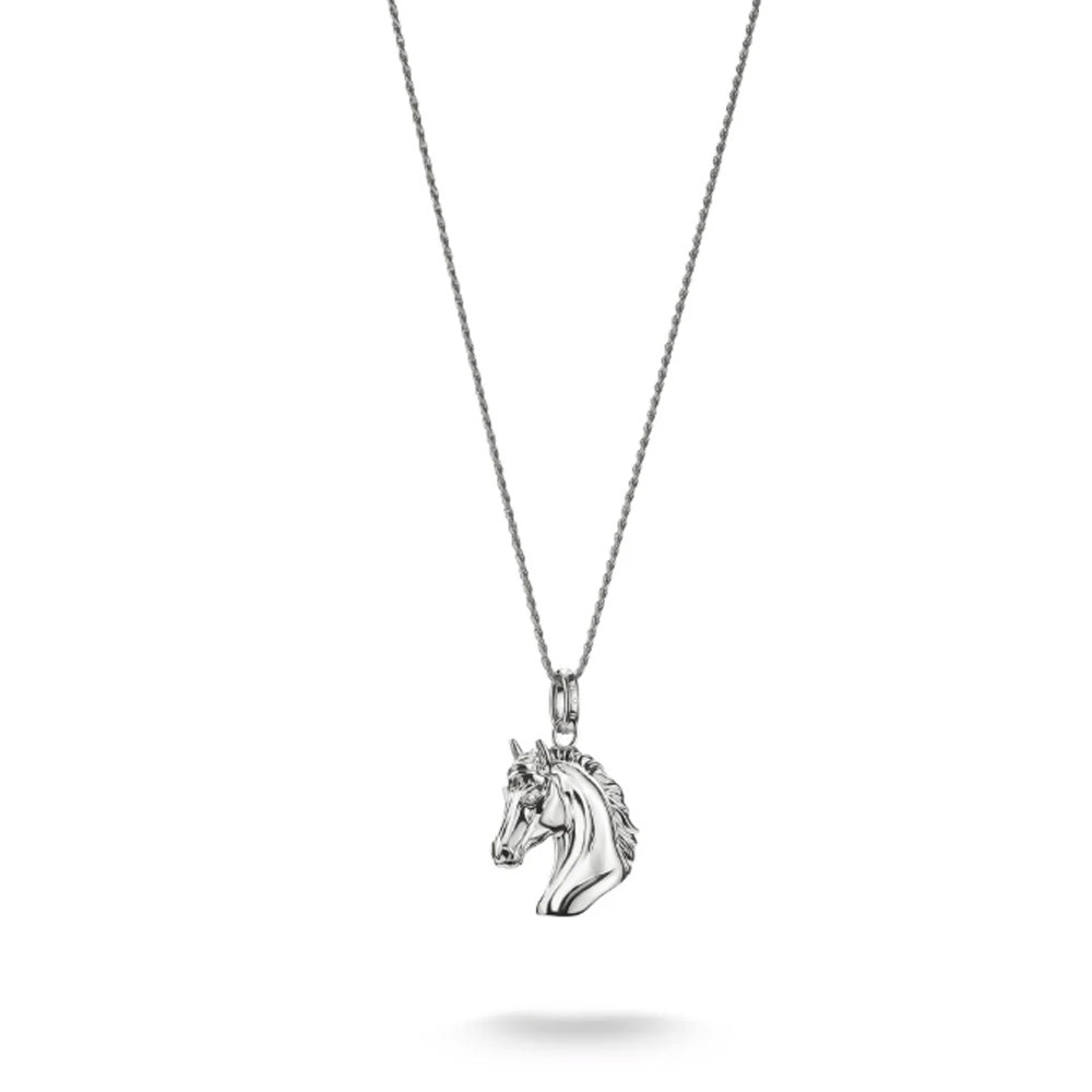 Horse Head Necklace with Zirconia