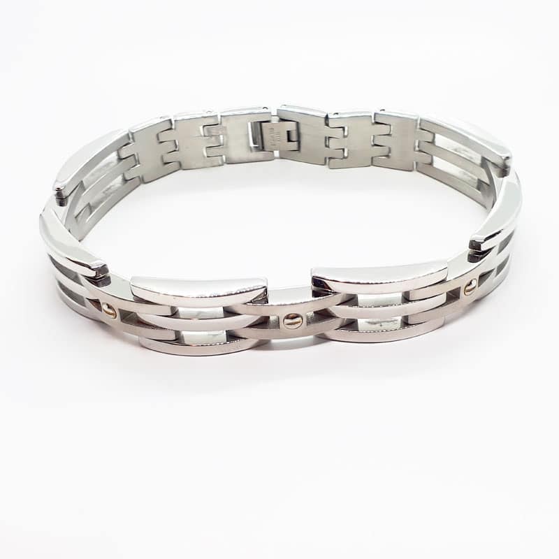 12 mm Stainless Steel Chain Bracelet