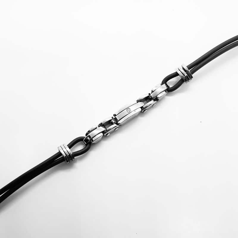 Neoprene and Stainless Steel Bracelet
