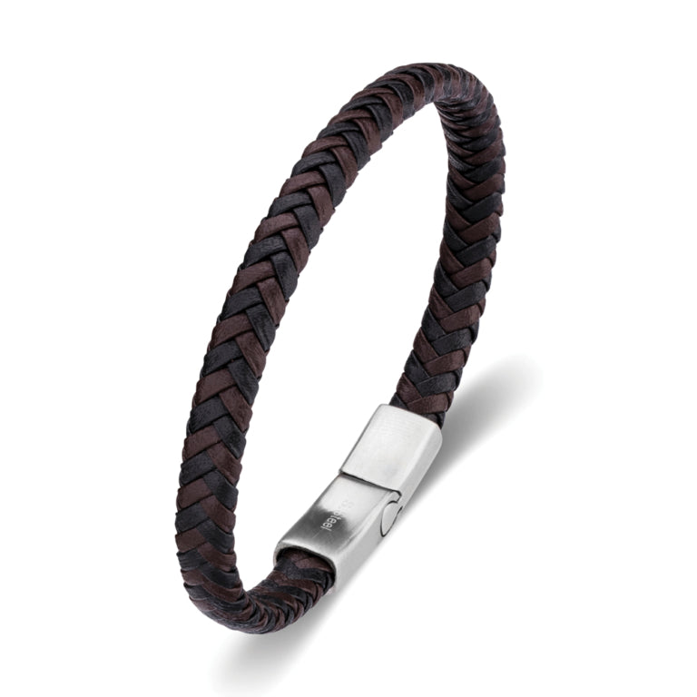 Multi Leather Braid Bangle