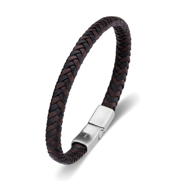 Multi Leather Braid Bangle