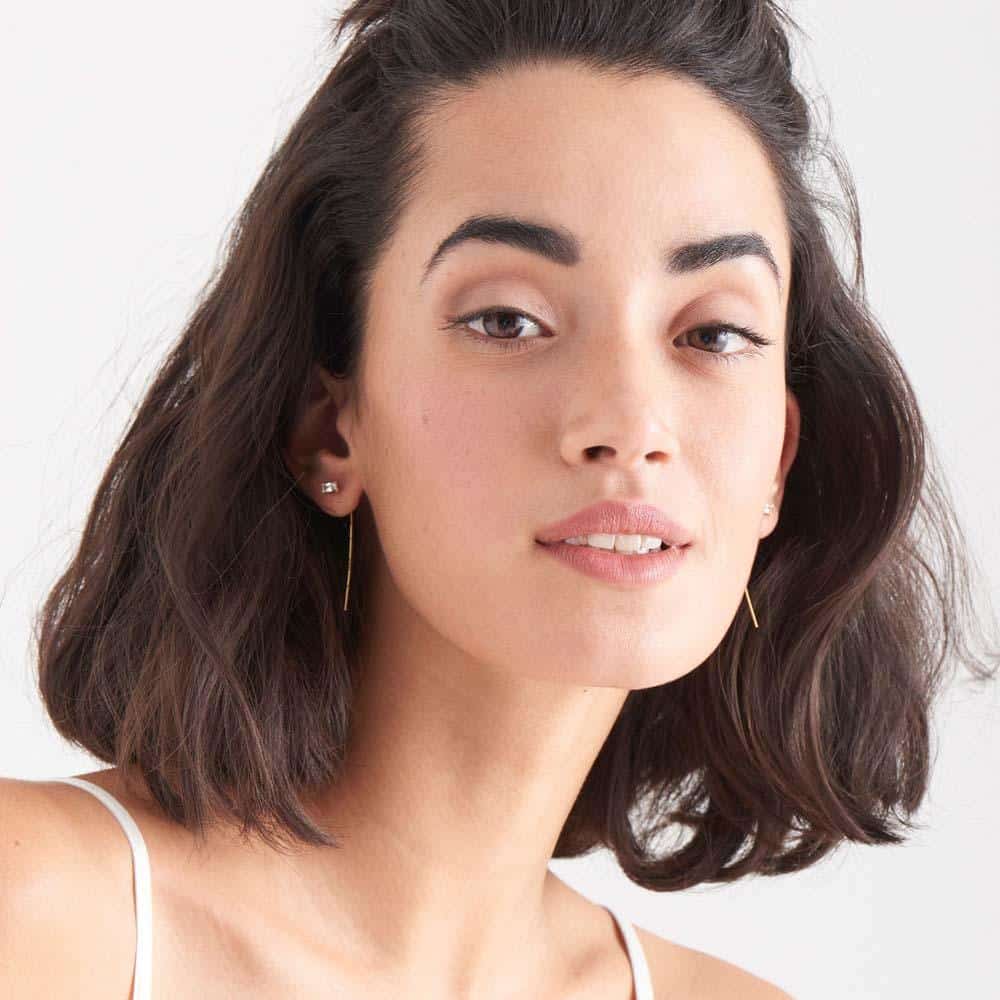 Gold Glow Solid Drop Earrings