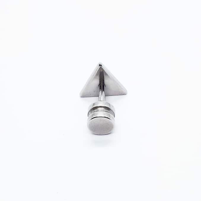 Stainless Steel Triangle Crystal Earring