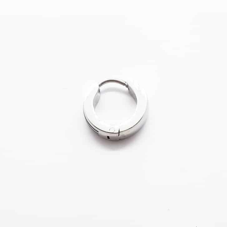 Surgical Steel Striped Hoop Earring ME097-2