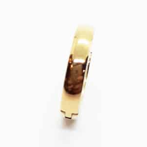 Yellow Gold Plated Stainless Steel Huggie