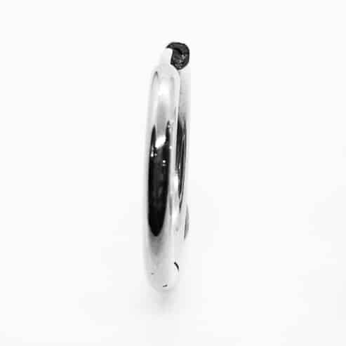 Stainless Steel Single Large Hoop Earring