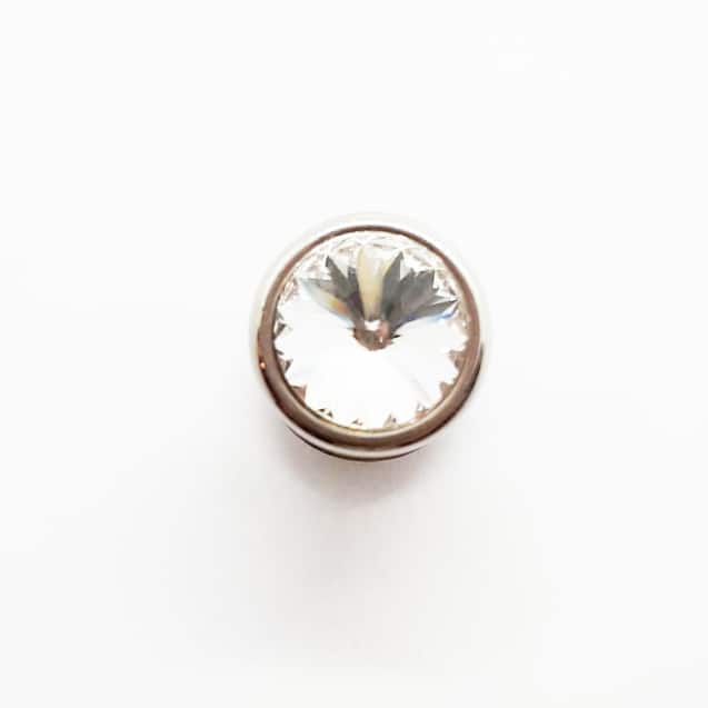 Stainless Steel Crystal Single Earring