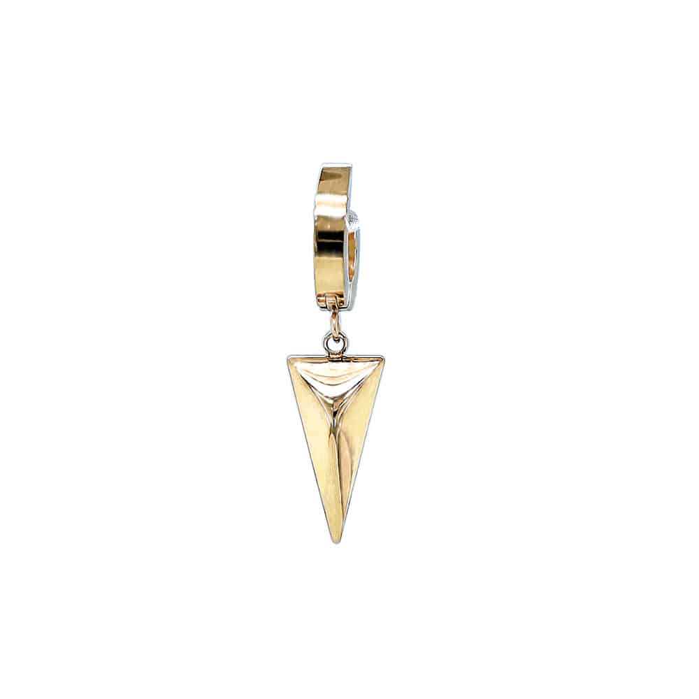 Stainless Steel Arrow Head Drop Earring 15mm