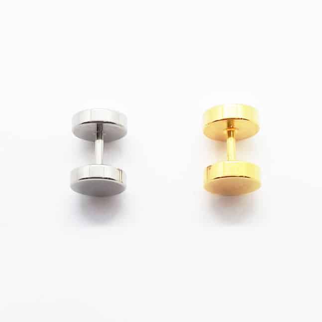 Stainless Steel Screw 8mm Stud Earring