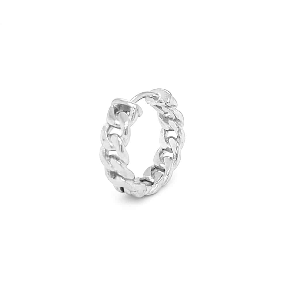 Stainless Steel Cuban Chain Single Earring
