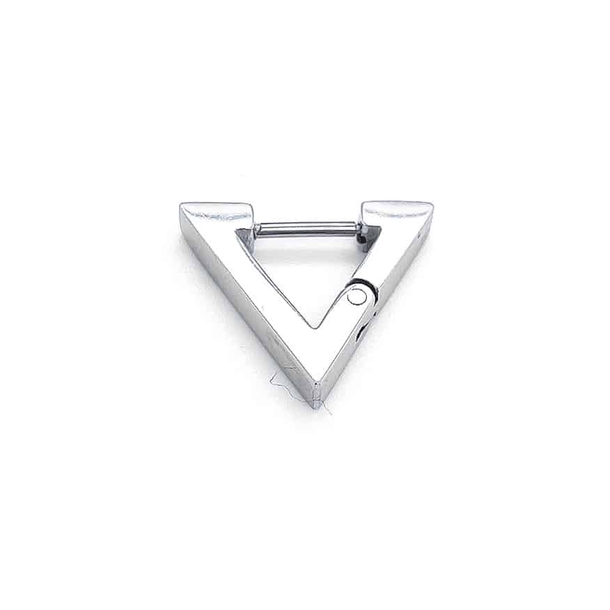 Triangle Shaped Hoop Earring