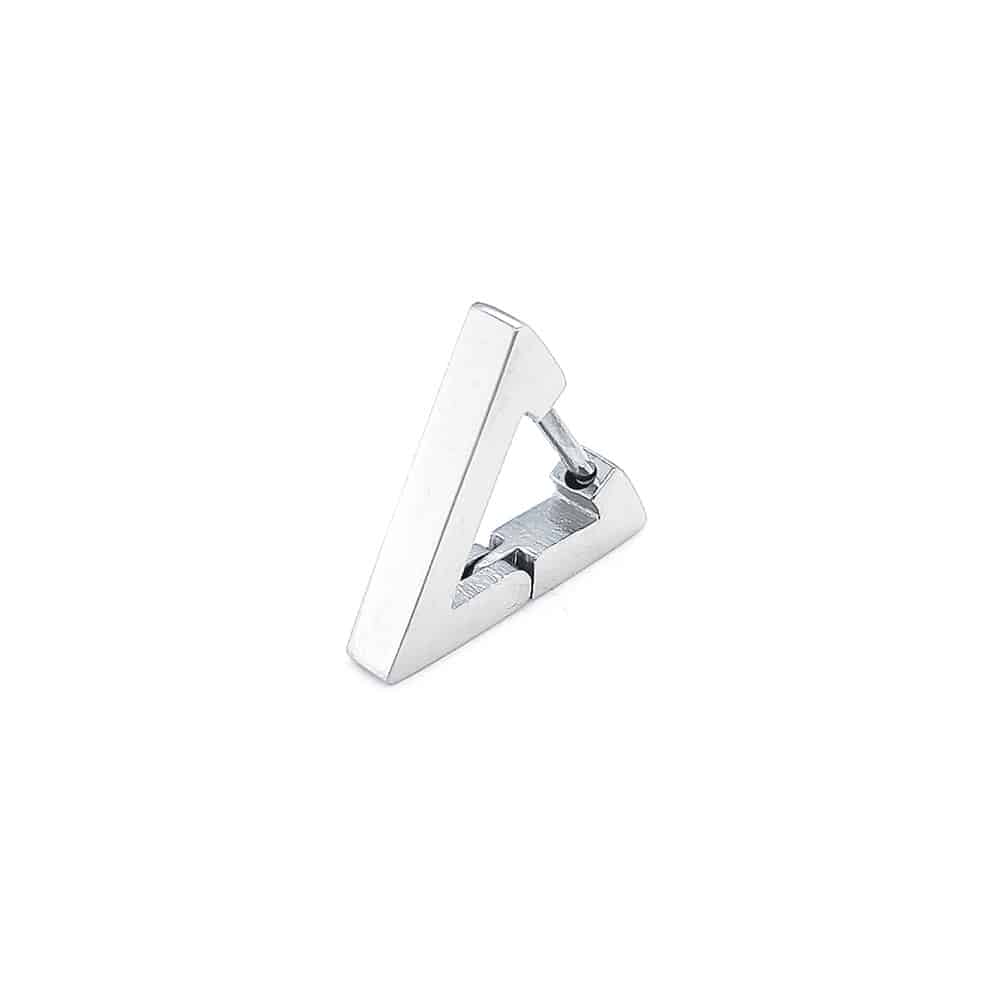 Triangle Shaped Hoop Earring