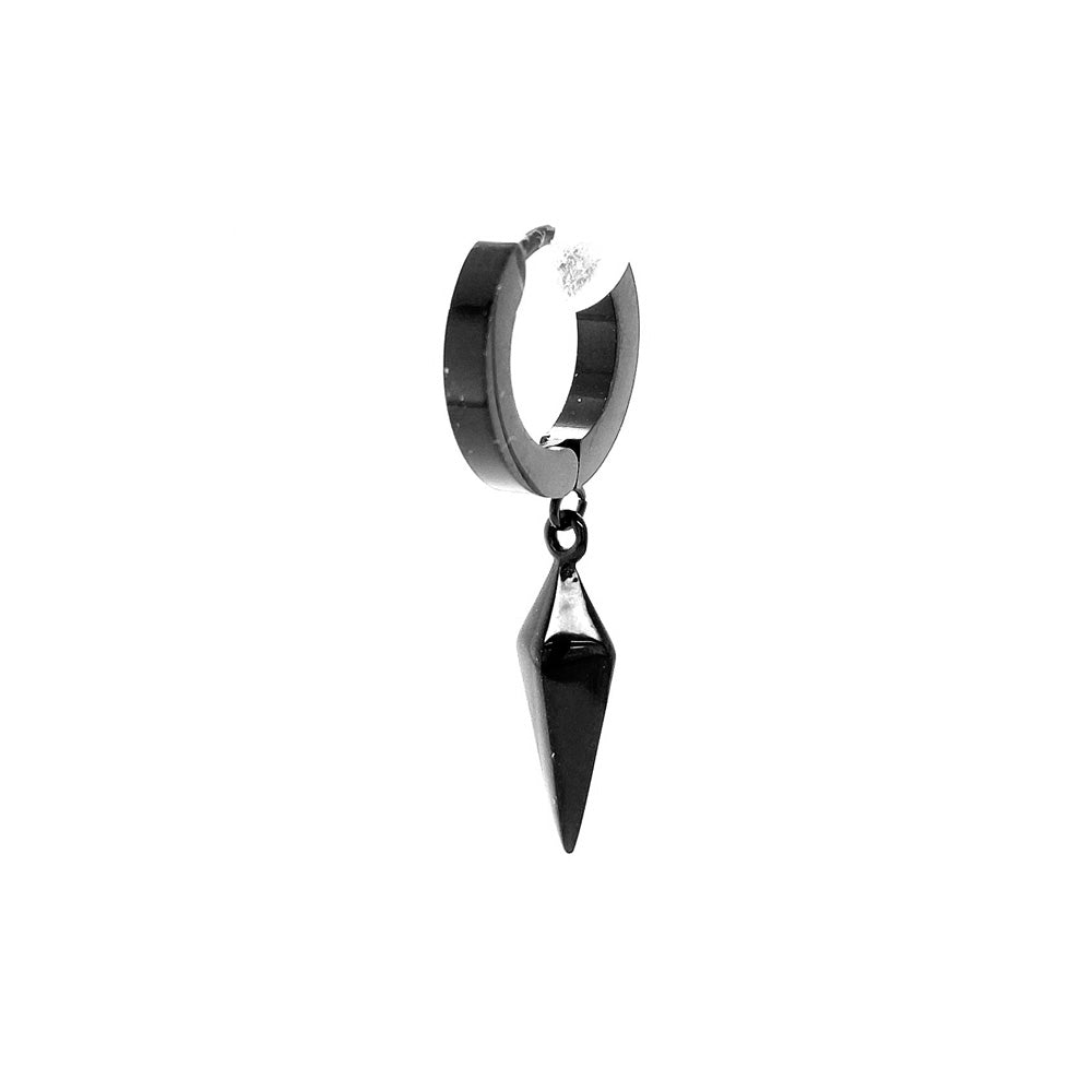 Pyramid Arrow Head Stainless Steel Single Earring Yellow Gold