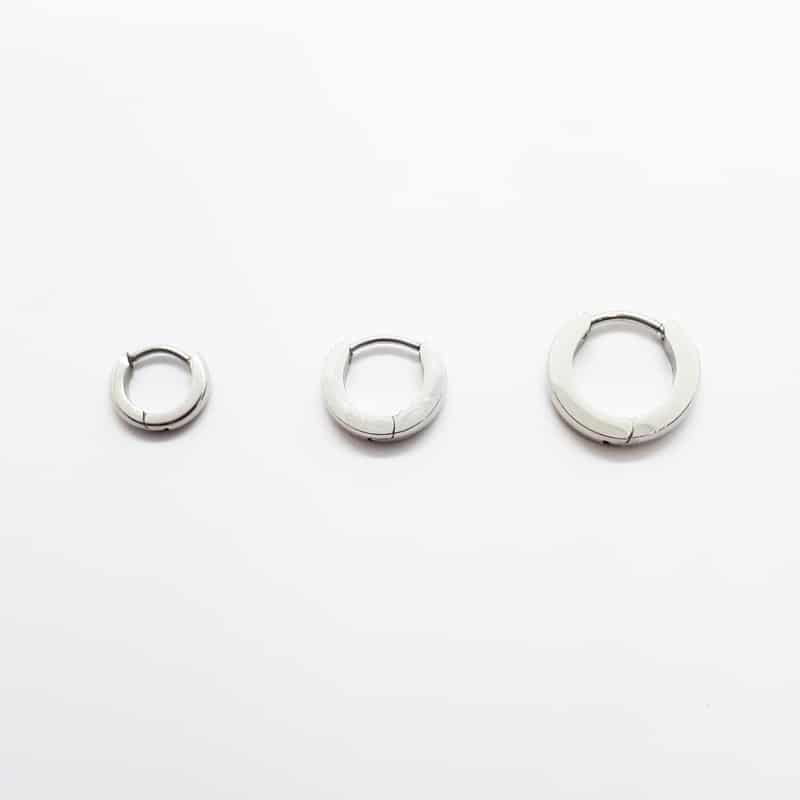 Stainless Steel High Polished Huggie