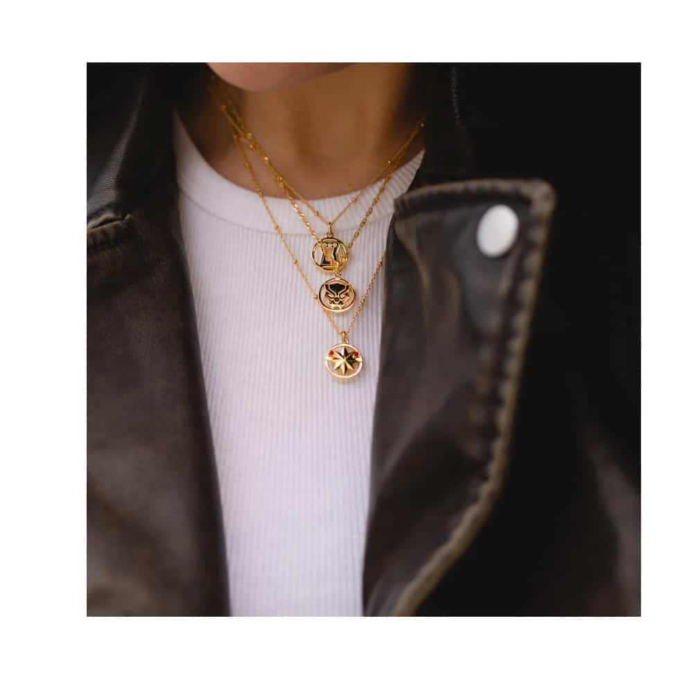 Precious Metal Marvel Captain Marvel Necklace