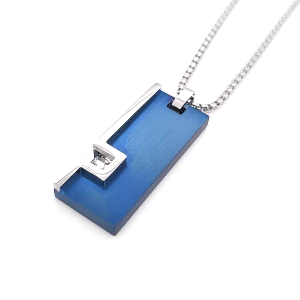 Stainless Steel Blue Pendant