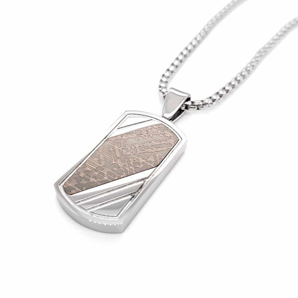 Stainless Steel Engraved Dog Tag Pendant
