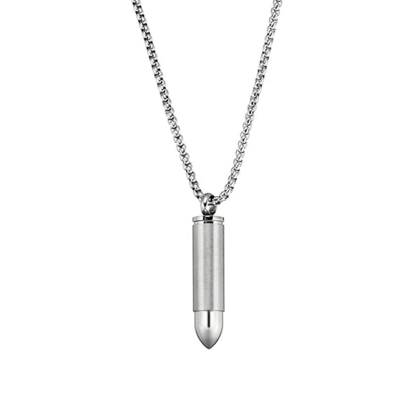 Stainless Steel Bullet Necklace