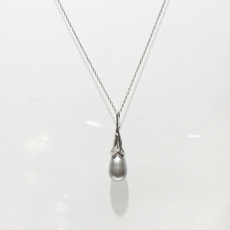 Silver Shade Freshwater Pearl Necklace