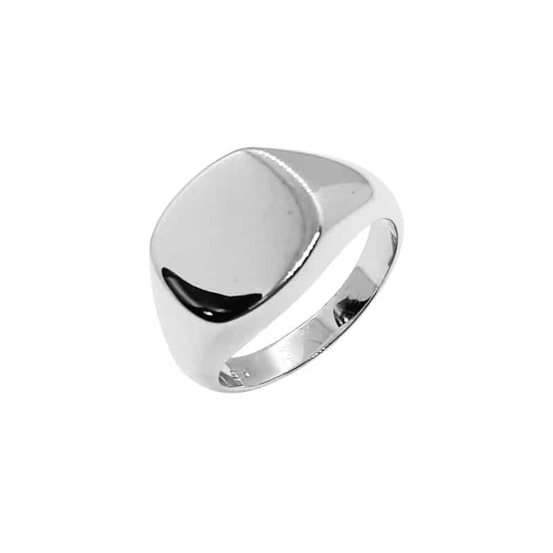 Sterling Silver Signet Ring Barrel