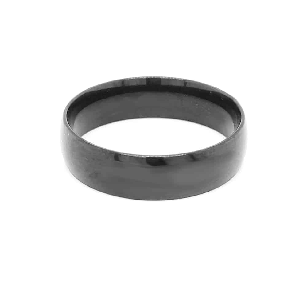 Stainless Steel High Glossy Black Ring