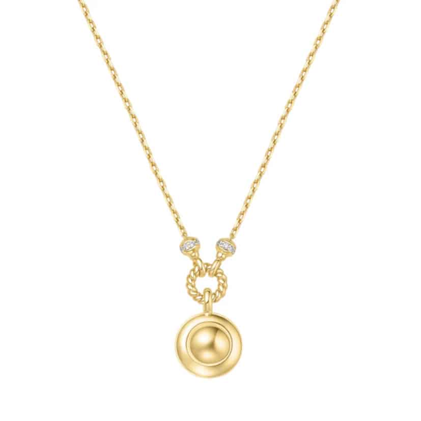 Gold Malachite Reversible Vacation Necklace