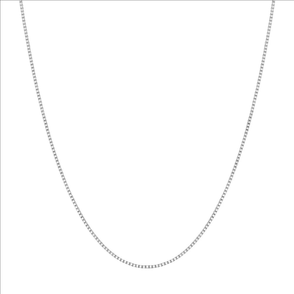 Silver Box Chain Necklace