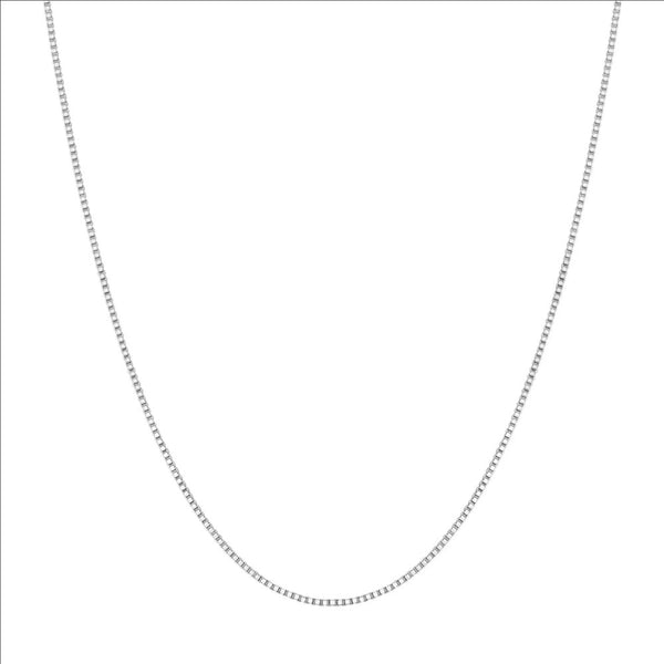 Silver Box Chain Necklace