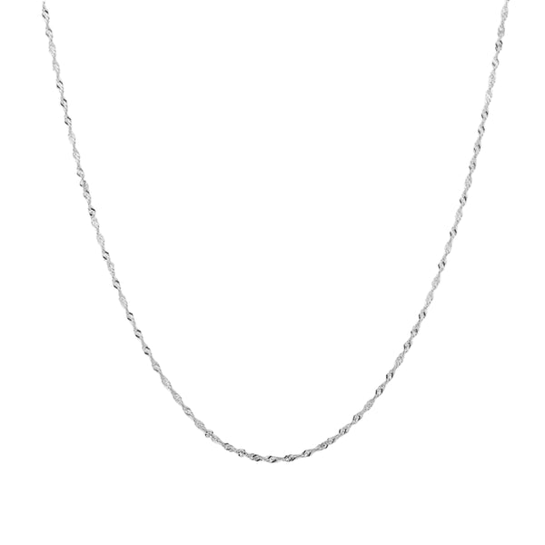 Silver Twisted Chain Necklace