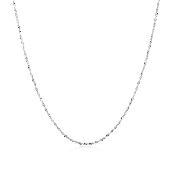 Silver Twisted Chain Necklace