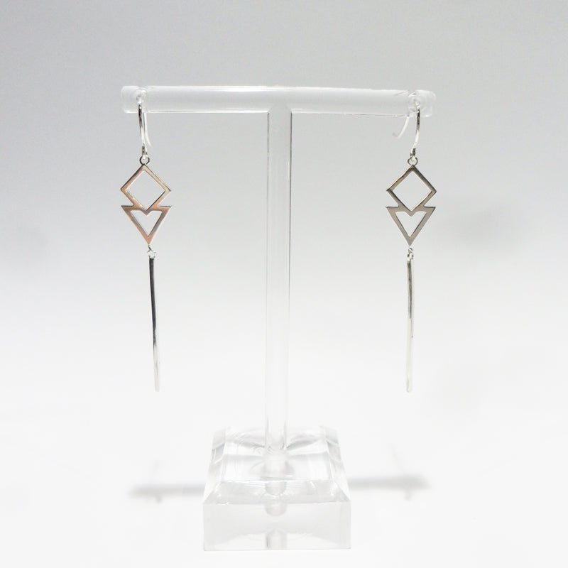 Geomatric Sterling Silver Earrings