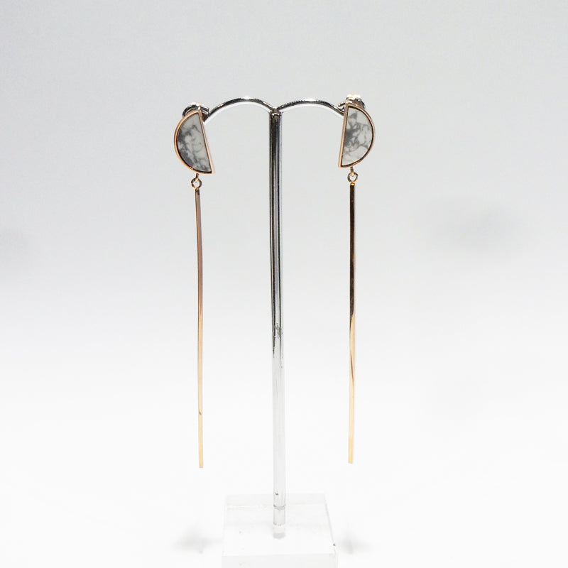 Lighthouse Rose Gold Plated Stainless Steel Earrings