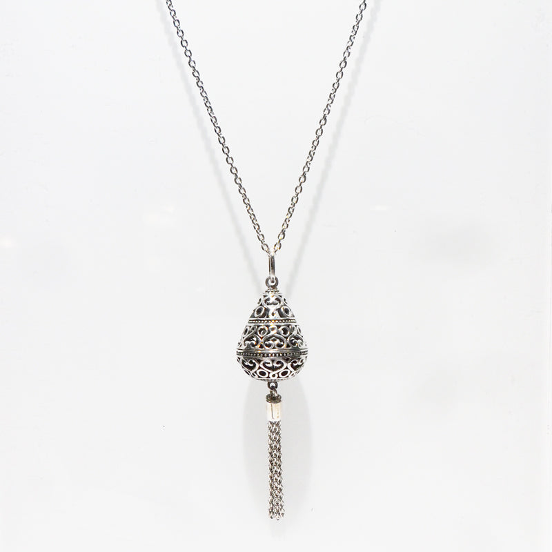 Oriental Lantern with Tassel Necklace
