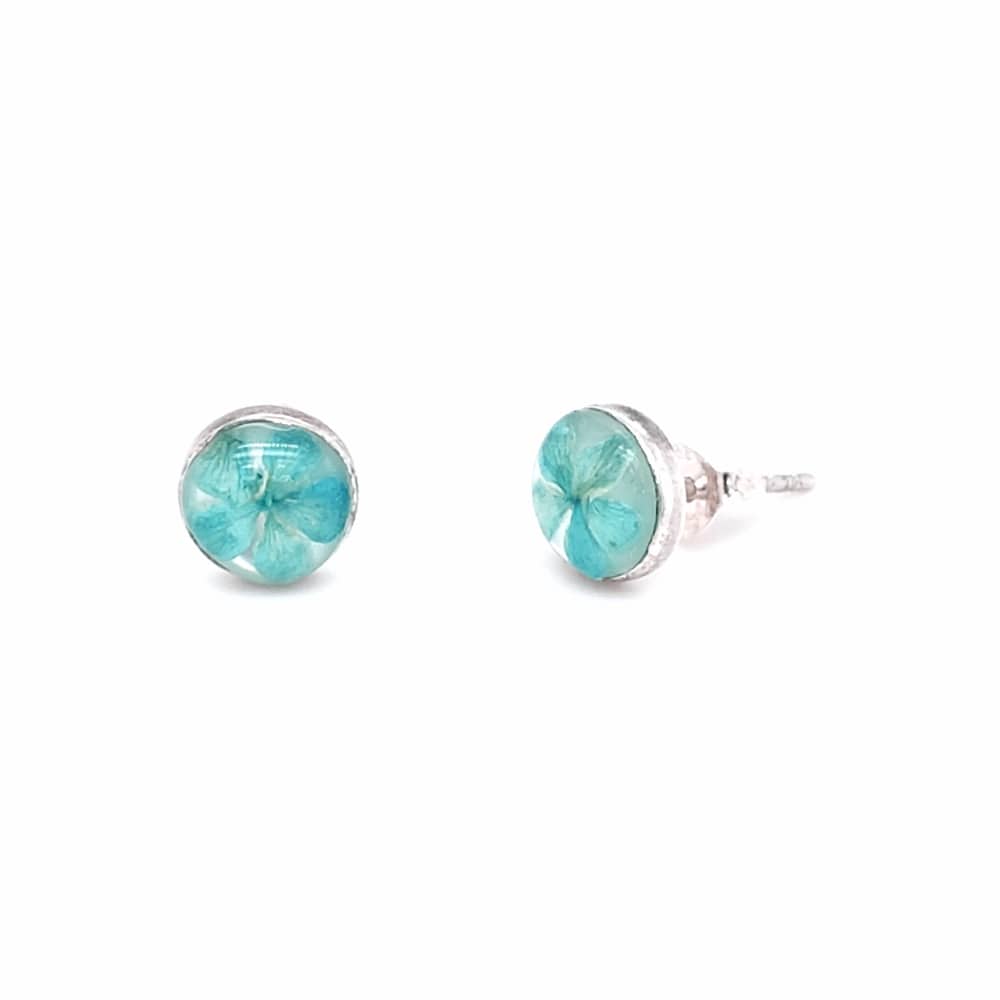 Petite Blue MOP Stud Earrings