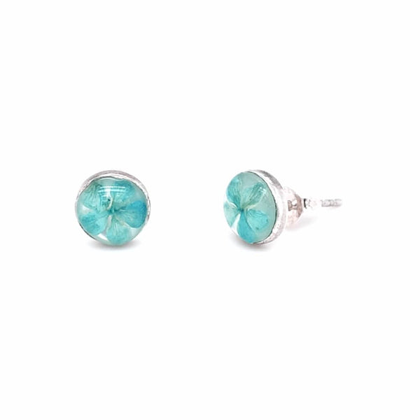 Petite Blue MOP Stud Earrings