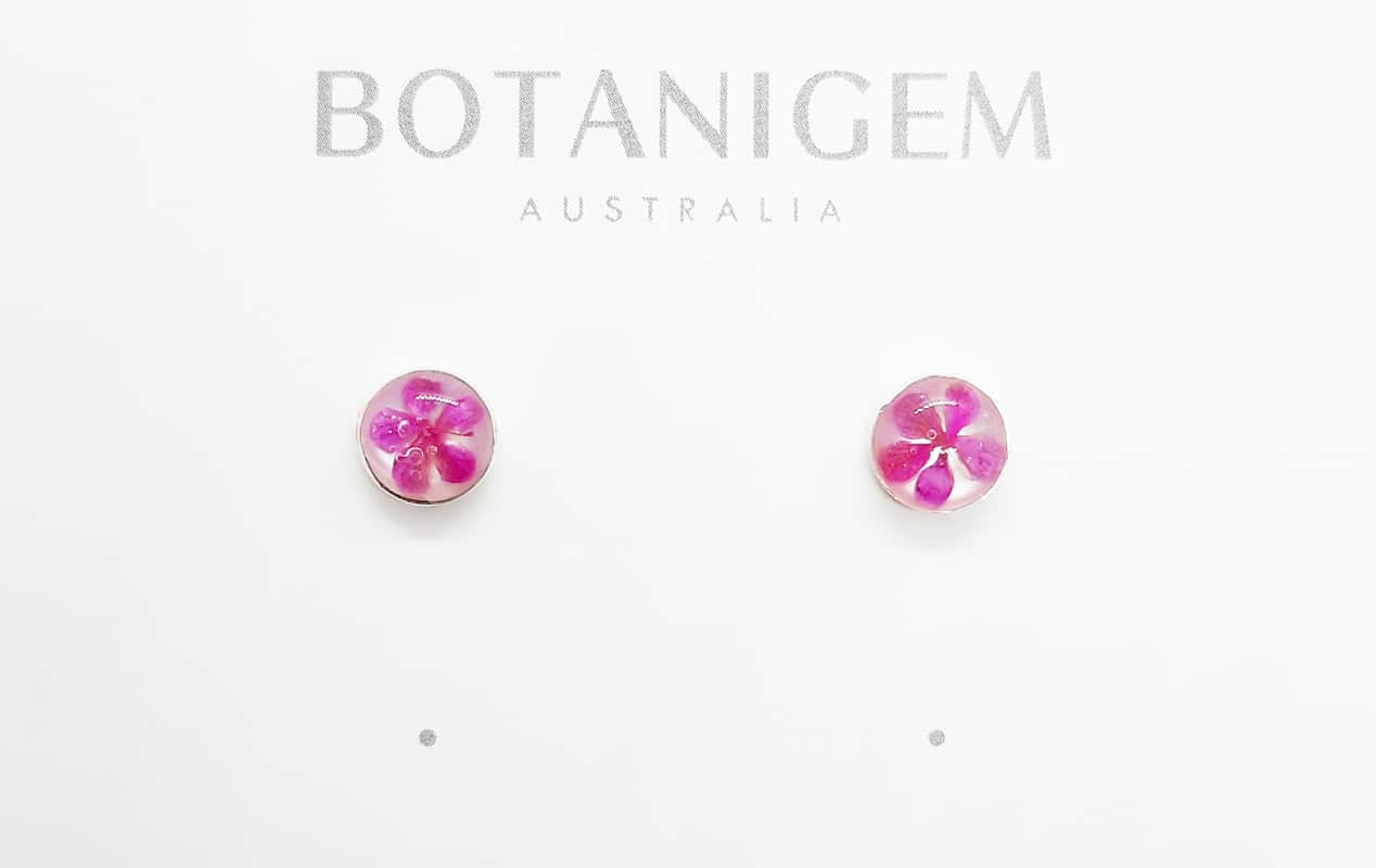 Petite Pink Stud MOP Earrings
