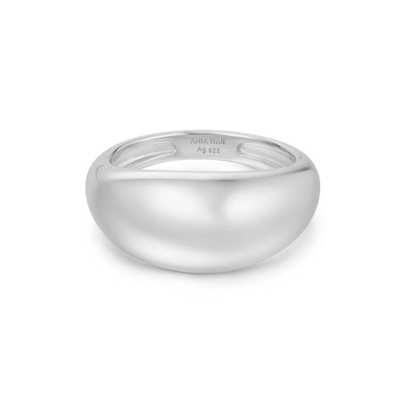 Silver Bold Dome Ring